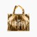 Sacola TNT Metalizado 45x35x11cm Dourado