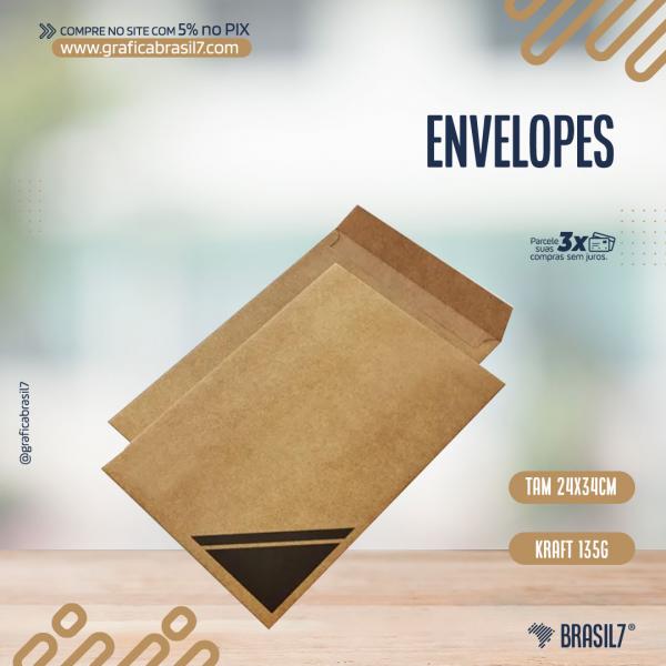 Envelope Saco A4 | 24x34cm | Kraft