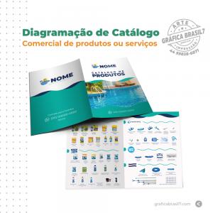 Arte Catálogo Comercial para serviços ou produtos em PDF  Criação Digital em PDF    