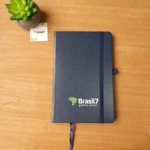 Caderneta tipo Moleskine Média Polén Soft 80g 21x13,7cm Capa Personalizada com Logo Sem cobertura Miolo Sem Personalização 96 folhas