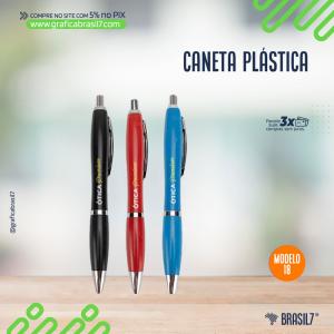 CANETA PLÁSTICA Mod 18 Plástico 0,7x5cm     