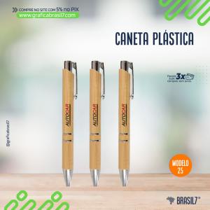 Caneta Plástica | Mod 25 Plástico 0,7x5cm     
