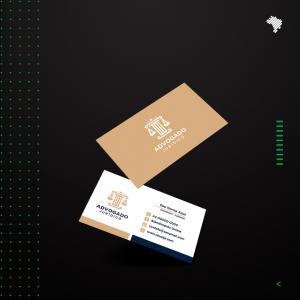 Cartão de visita Verniz Localizado para Advogados Couche 300g 9x5 cm 4x4 impressão frente e verso Laminação Fosca + Verniz Localizado Corte Reto 