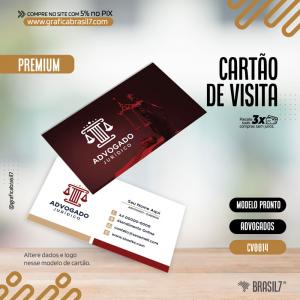 CARTÃO DE VISITA  para Advogados Premium Papel Couchê 300g. 8,8x4,8cm. 4x4 Impressão Frente e Verso. Laminação Fosca + Verniz Localizado. Corte Reto. 