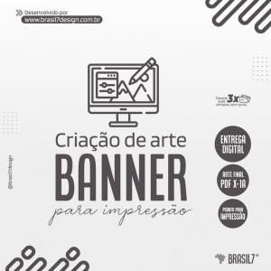 Criação de Arte Final de Banner para impressão | Arte Digital Entrega Digital em PDF     