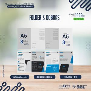 FOLDER 3 DOBRAS 115g | A5 FECHADO