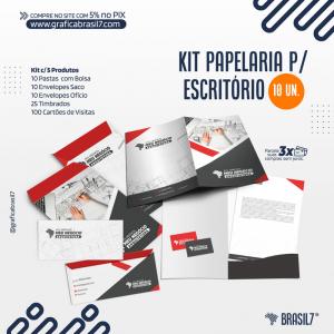 Kit Papelaria para Escritório - 5 itens - 10un      5 ITENS DE PAPELARIA