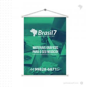 Kit Mini Banners para Campanhas 40x30cm Lona 280g 40x30cm 4x0 Impressão só Frente   