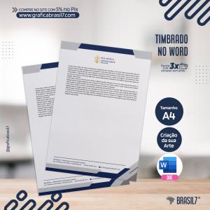 Papel Timbrado editável em Word | Arquivo Digital      Arquivo com entrega Digital