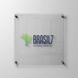 Placa de Acrílico 30x30cm Acrílico Cristal 3mm 30x30 cm 4x0 Impressão Só Frente Adesivo Espelhado Espaçadores 