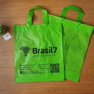 Sacola Plástica Várias Cores Alça Fita 30x45cm Polietileno PEAD 0,13 mm 30x45cm Impressão Monocromática só 1 Lado  Alça Fita 