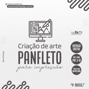 Criação de Arte Final de Panfleto para impressão | Arte Digital Arquivo Final em PDF     Entrega Digital