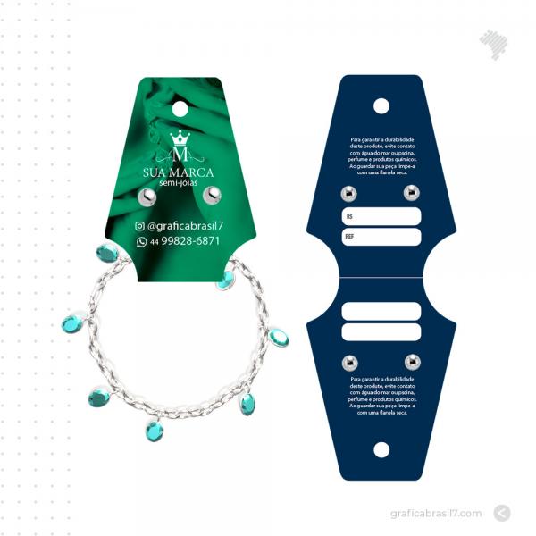 TAG GRAVATINHA Biju Colar, pulseira e Brinco - Mod 2